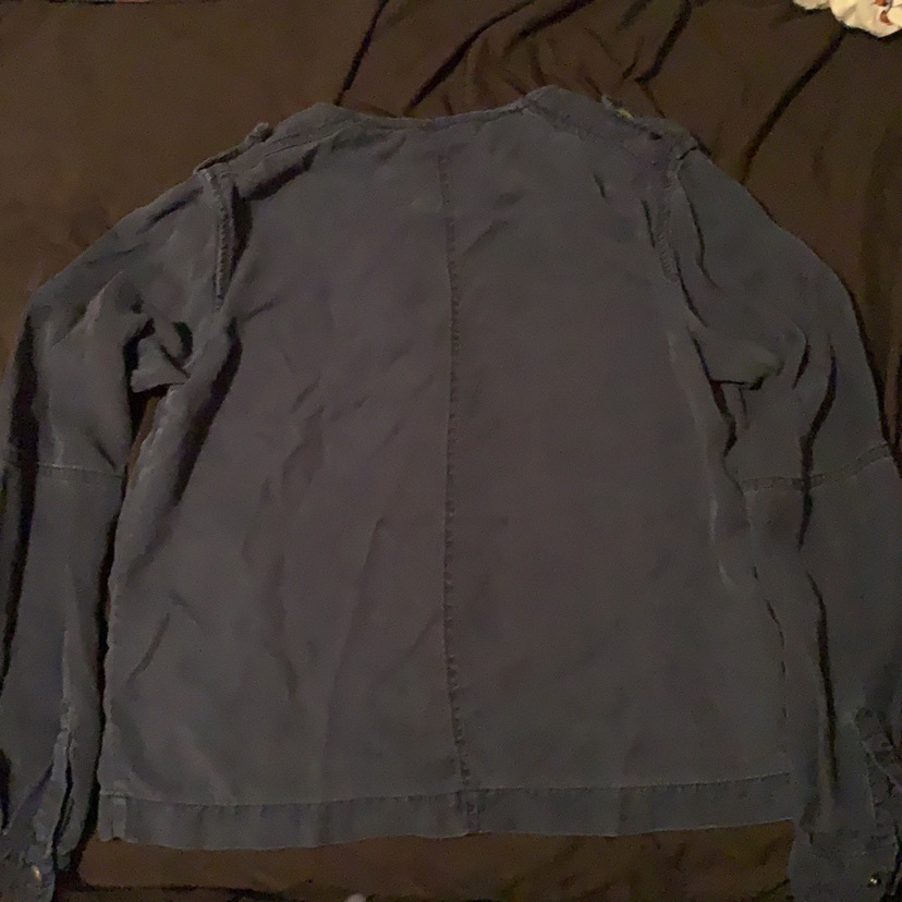 Navy Blue Gap Button Jacket